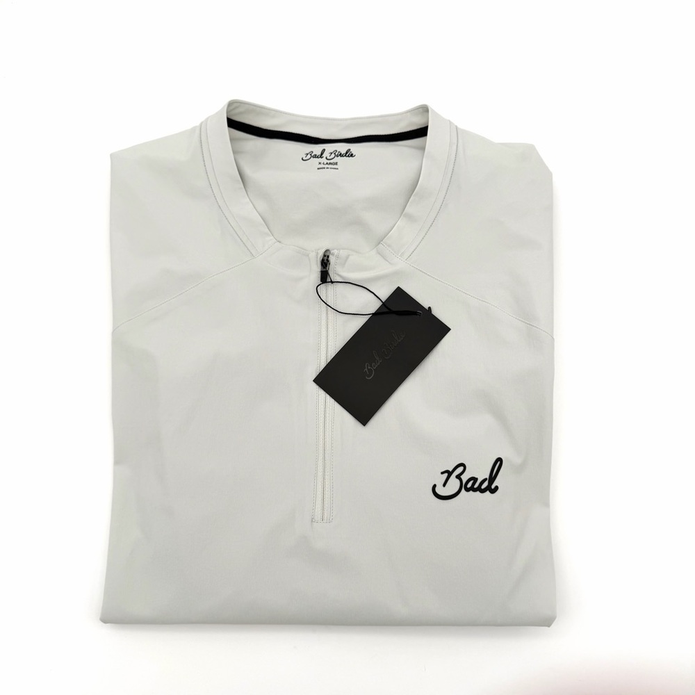 NWT New Bad Birdie Men's Kinetic Wind Vest Size XL Glacier Grey Golf Shirt - Picture 3 of 6